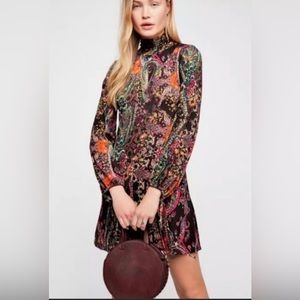 Free People All Dolled Up Boho Mini Dress